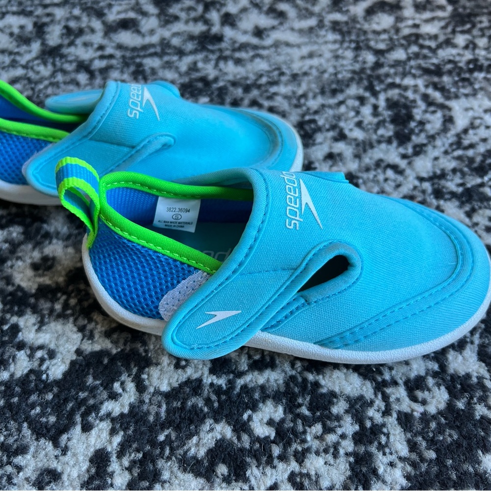 Speedo Baby Water Shoes - Aqua and Lime